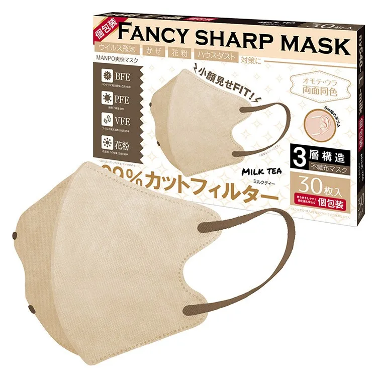 3D disposable breath dust air nose nir face shield airsoft mouth breather half tapabocas mask respir filter face masks 50 pack