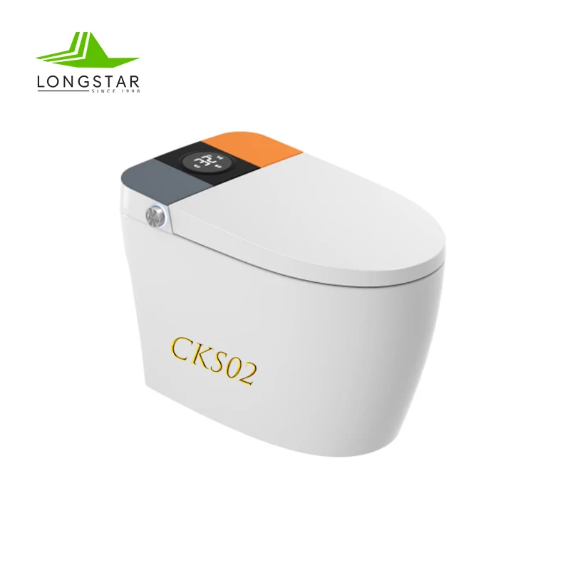 Longstar Bathroom Sanitary Ware 300mm/400mm Strap Siphonic Ceramic Household Flush One Piece Wholesale Toilet