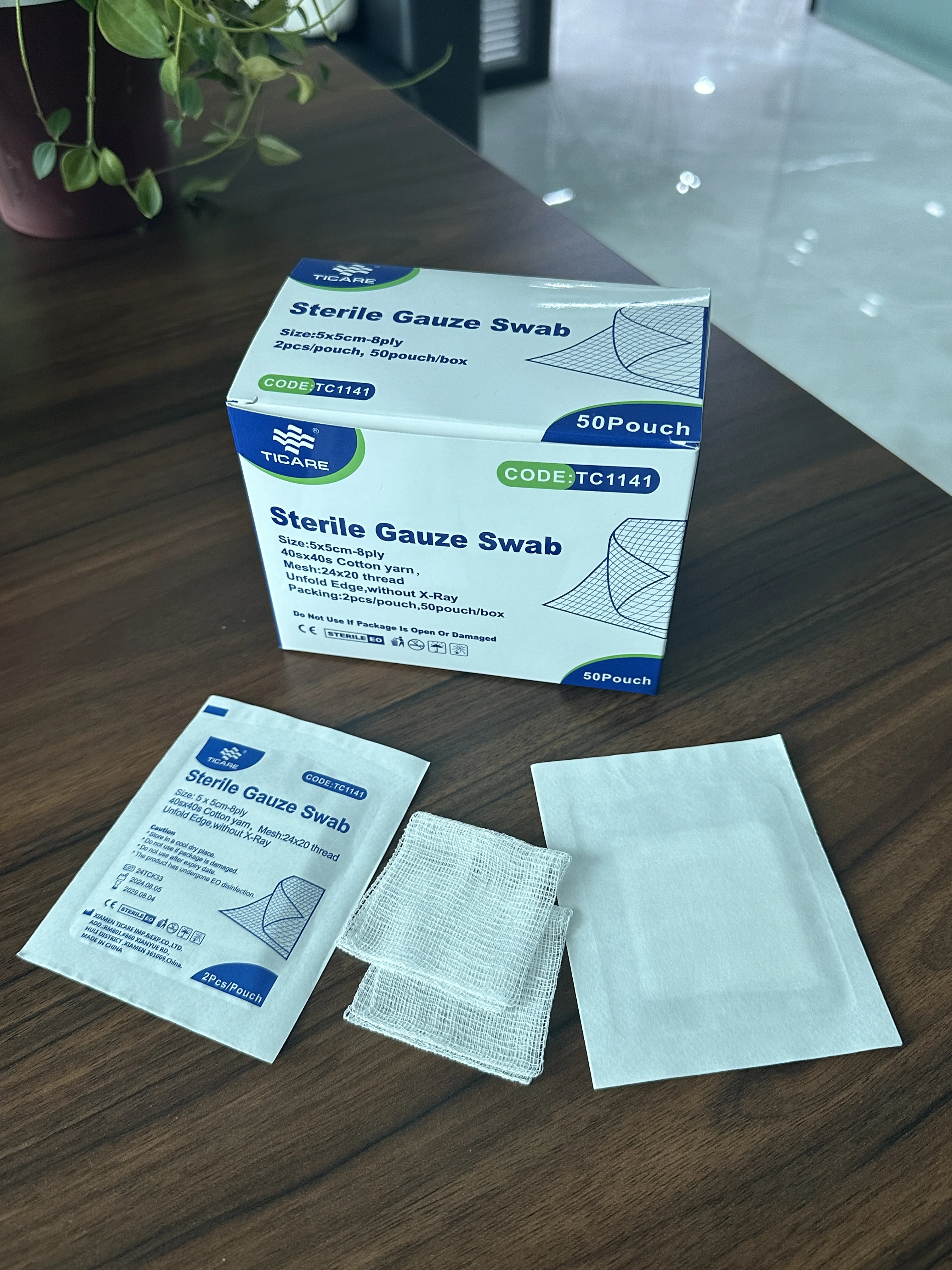 TICARE Sterile Gauze Balls Gauze sponge Cotton balls Gauze Swab Sterile