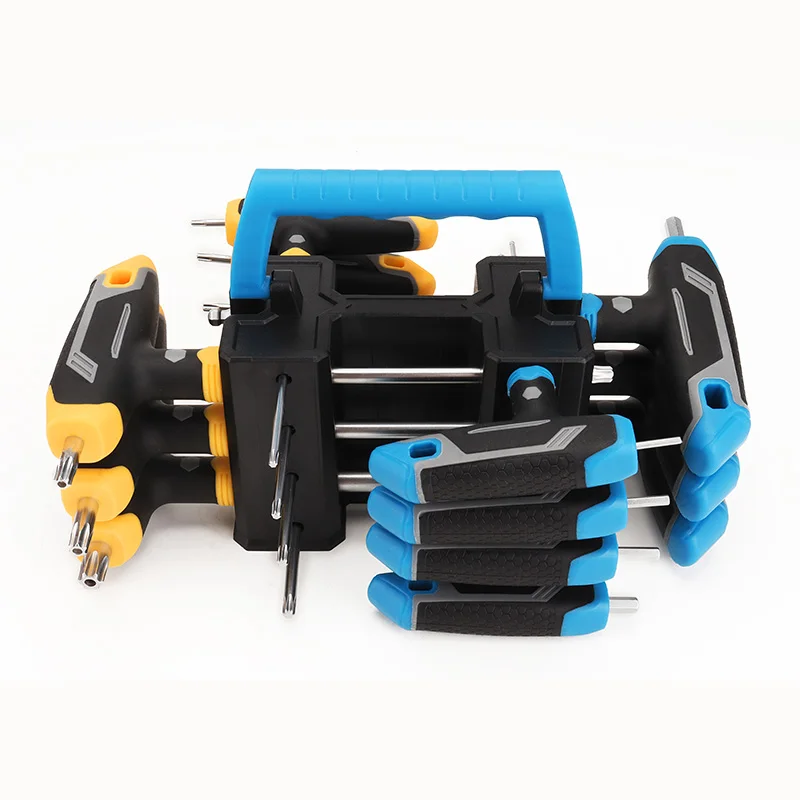 Professional Long Arm 14PCS T Handle Wrench Set Heavy Duty Hex Key and Torx Key Set Allen Key Set