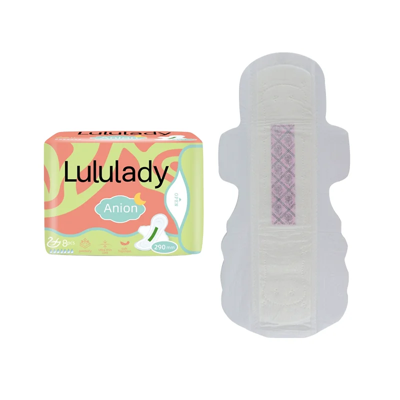 Top Selling Ladies Products Disposable Sanitary Napkins Wholesale Ultra Thin Organic Cotton Anion Pads