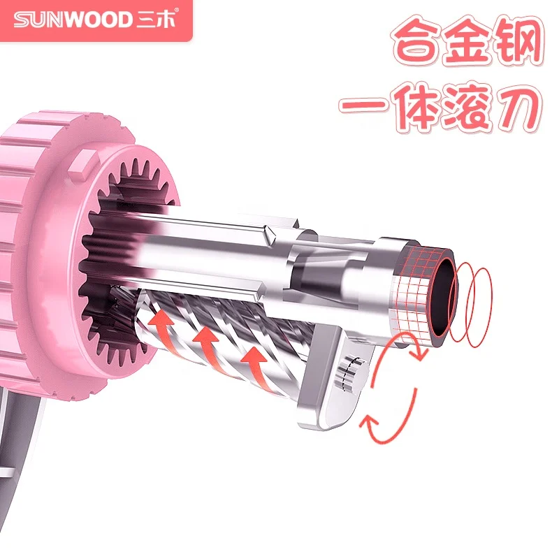 SUNWOOD Mini Manual Pencil Sharpener Machine Plastic for Classroom Kids School Office and Teacher Supplies 5170 Pink