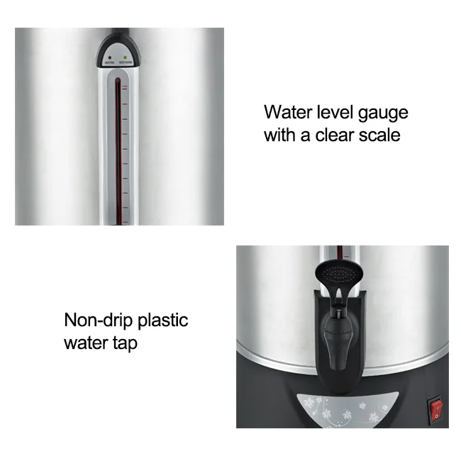 Commercial Coffee Urn Electric Water Boiler Coffee Dispenser Water Tea Boiler For Hotel Party Meeting