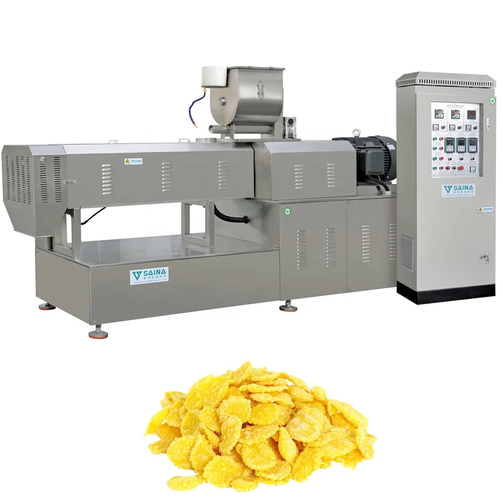 Коммерческая линия по производству воздушных мгновенных кукурузных хлопьев