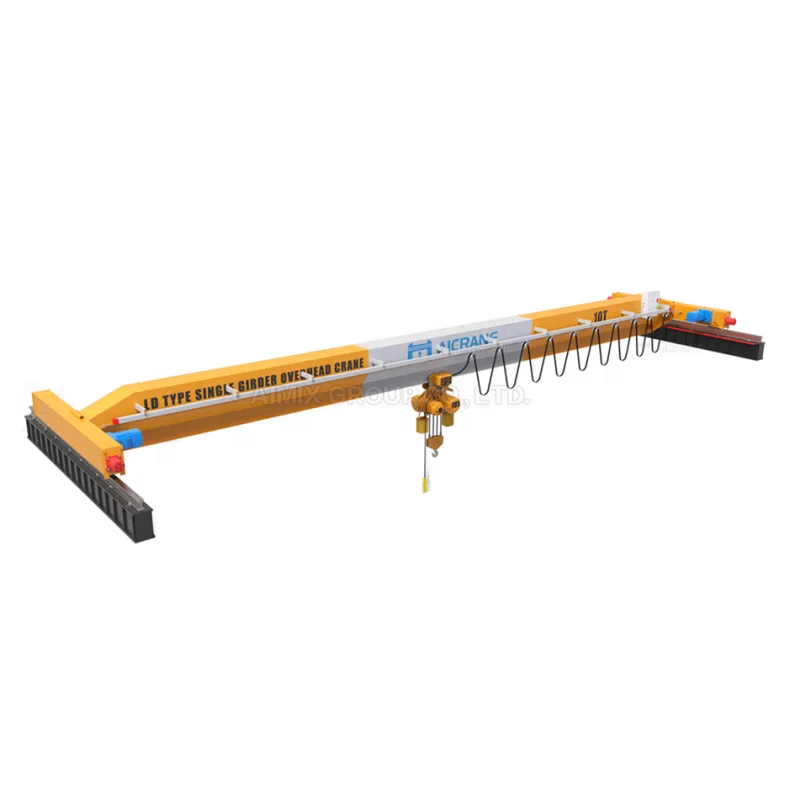 Single girder 5t 10t 30t overhead crane bridge crane with remote control