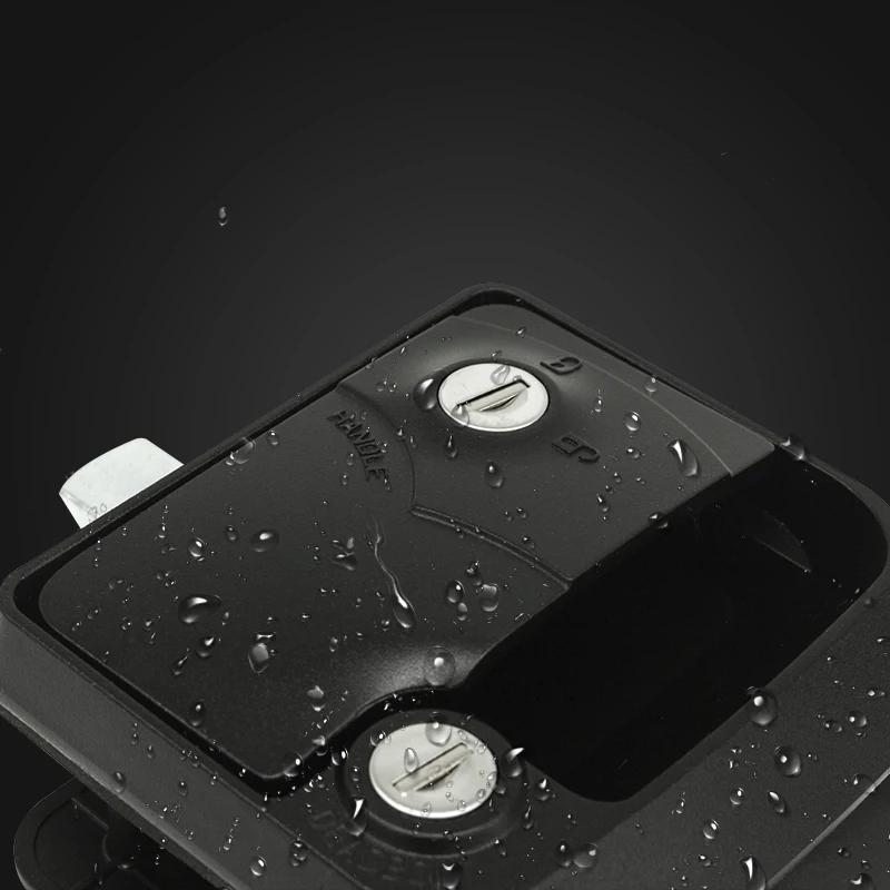 Замок для въезда на прицепе RV черный 100% металлический дверной замок из цинкового