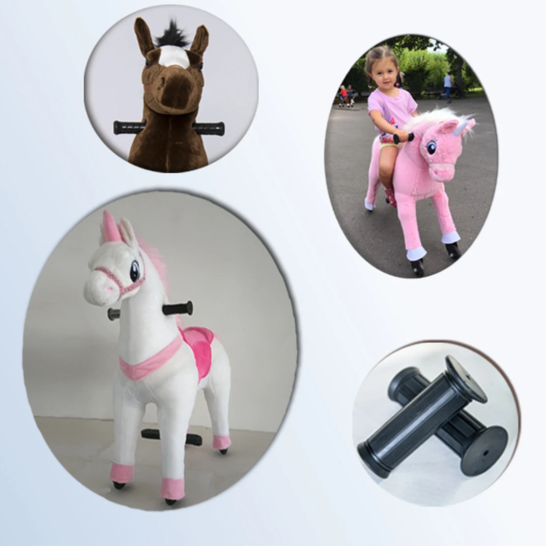 Hobby horse Игрушка на колесах с колесами мягкие игрушки лошади ездить животных для детей дома