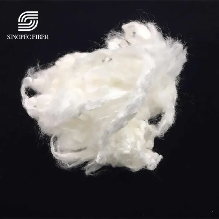 2dx51mm White Viscose Rayon Staple Fiber for Spinning Weaving