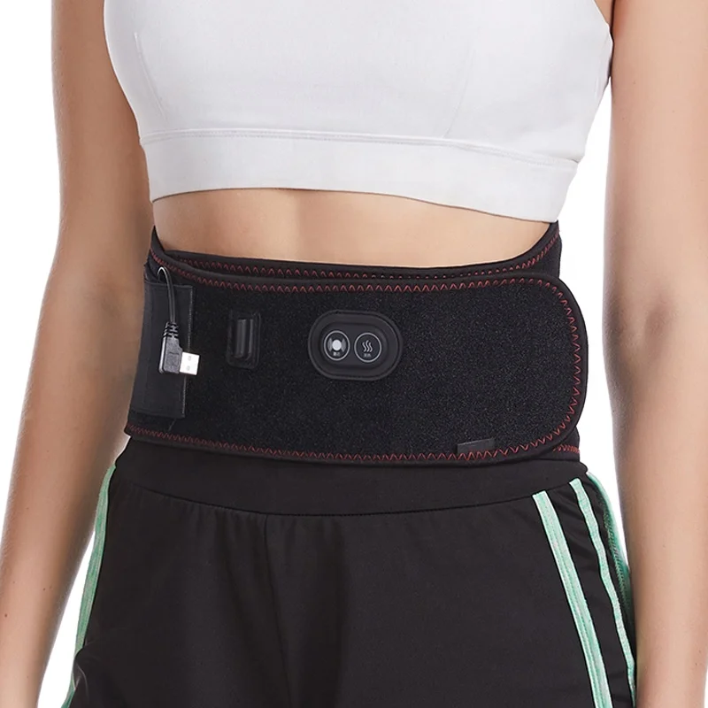 Custom Battery Rechargeable Ems Heat Waist Belt Electric Massage Belt With Heat