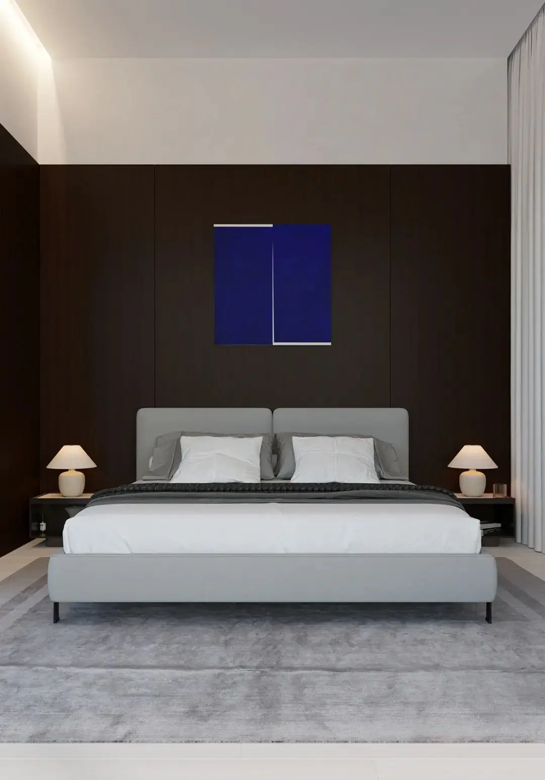 Sanhai Minimalist Style Interior Design Layout Space Planning Floor Plan 3D Max Rendering Condo Classic House Idea Private Home