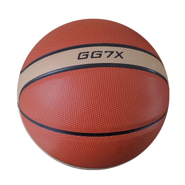 Hot Design Customized AOLILAI Basketball GG7X  Advanced PU Leather 12 Panels Basketball Ball For Men Playing