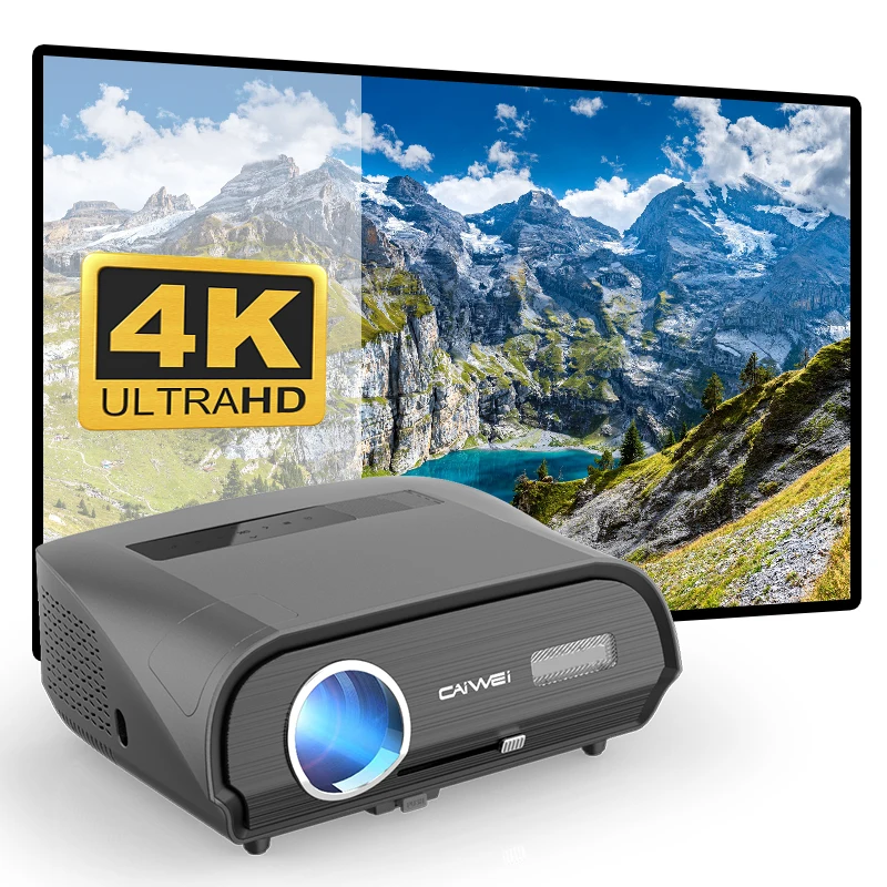 CAIWEI A12 + Android Wi-Fi видео проектор для домашнего кинотеатра на открытом воздухе Proyector