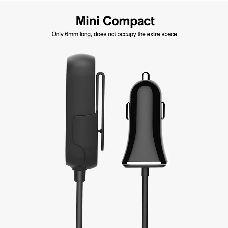 Universal Mobile Phone 2USB Type C PD18W QC3.0 Fast Car Charger 2.4A With Extension Cable