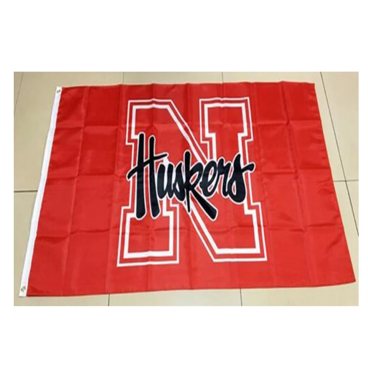 
Custom Nebraska Cornhuskers 3x5ft NCAA Banner Bar Flag Man Cave Sports Flag 