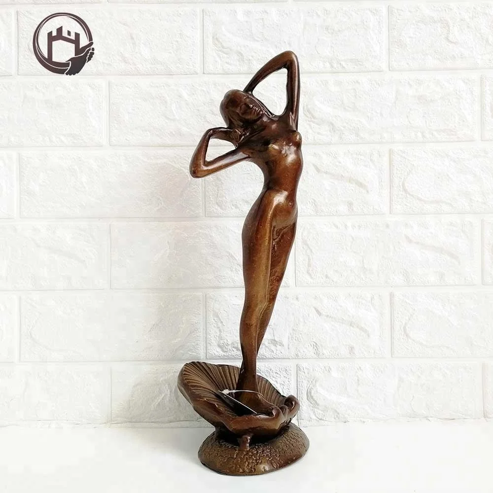 Cast Iron Crafts Sexy Girl Lady  Trophy Nude Lady Sculpture Statue For Home And Office Decoration Hot Sale