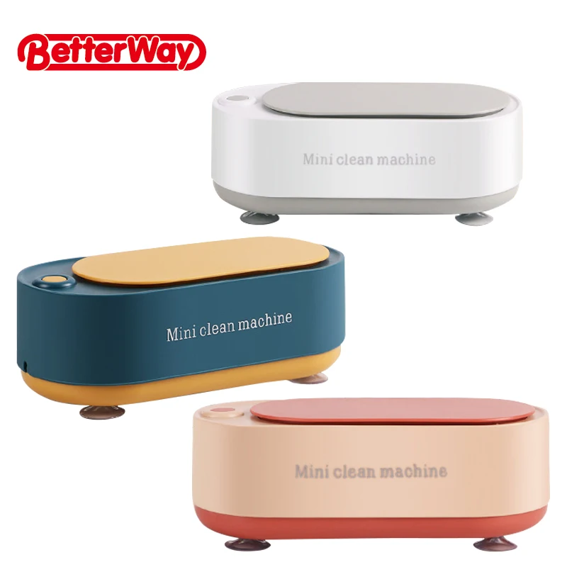 Hot Selling Portable Mini Ultrasonic Cleaning Machine Rechargeable Household High Frequency Vibration Glasses Wash Cleaner