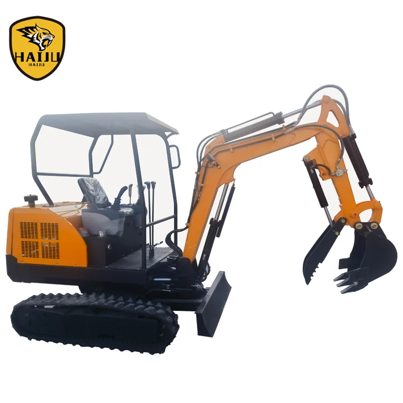 CE/EPA4/Euro V Approved Small Excavator 1.8 Ton 2 Ton Mini Crawler Excavator With Hydraulic Thumb Clip HJ20