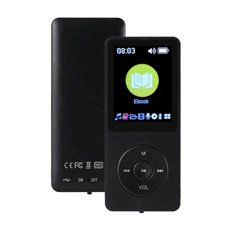 Digital mini audio reproductor mp3 music player portable walkman with speaker with display