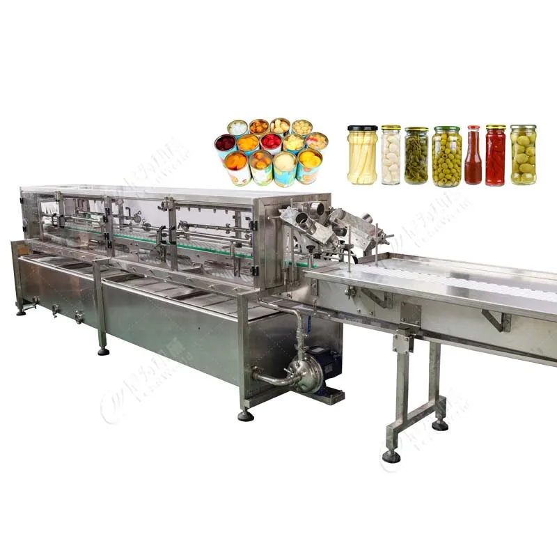 Full Automatic Canned Carbonated Soft Drinking Liquid Water Jam Bottling Plastic Glass Bottle Can Washing Machine