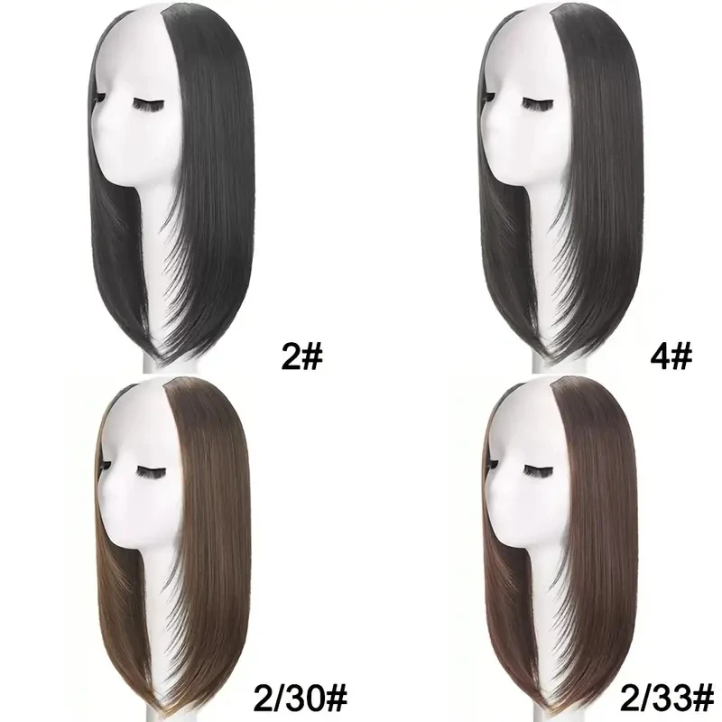 Wholesale 16 Inches Long Bangs Hair Extensions Clip in the Front Side 100% Human Hair Beauty Bangs Hair Wigs