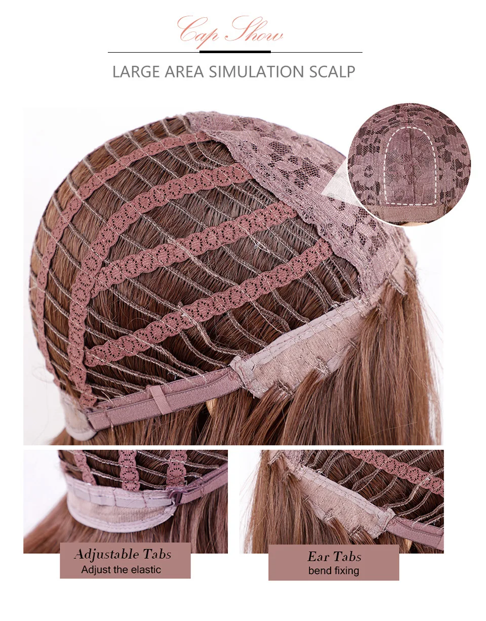 High Quality Top Selling Most Popular Long Ombre Blonde Synthetic Hair Wig for Women