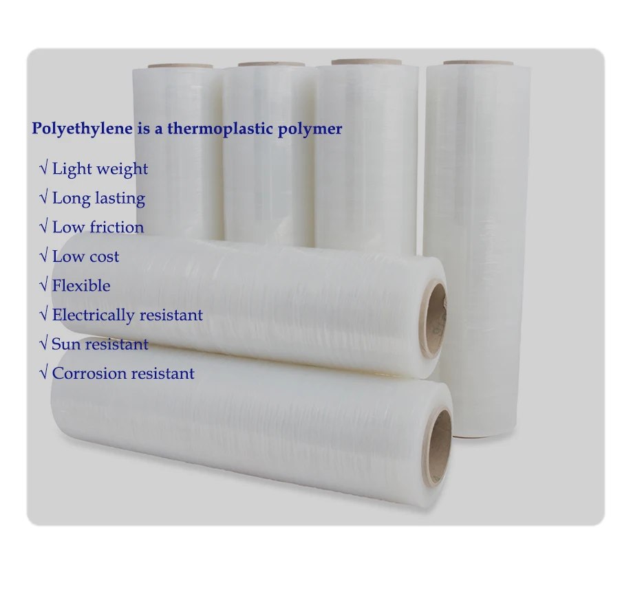 Factory Price Custom Plastic Packaging 80gauge Pallet Wrap Cling Film Jumbo roll Pallet Stretch Film For Pallets
