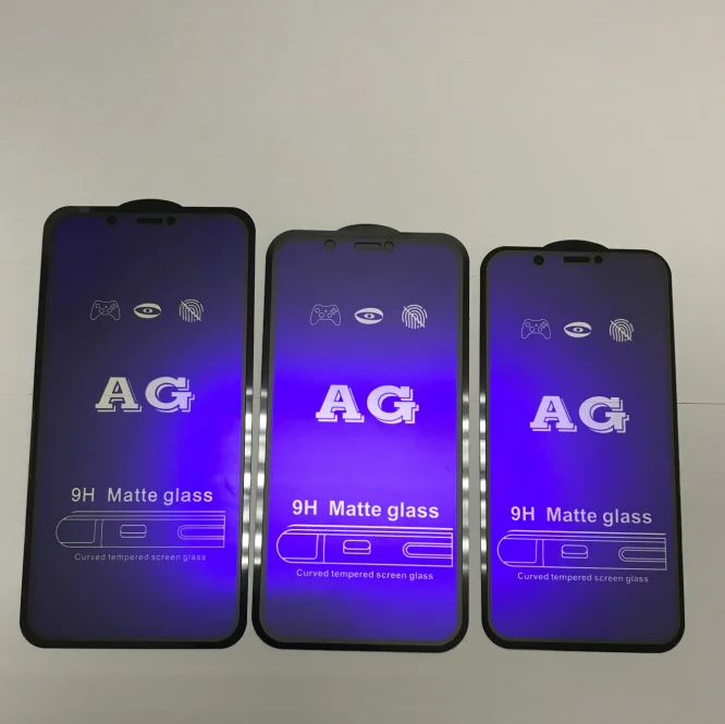  5D 9D AG матовое закаленное стекло с защитой от синего излучения для iphone apple 11 12 pro