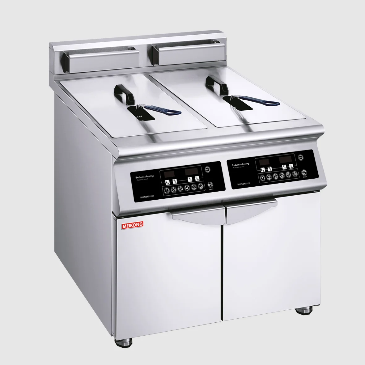 french fries machine industrial  with 2 tank heavy duty electric deep fryer
