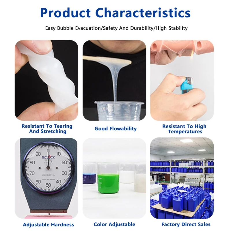 Jianghe Rtv Platinum Silicone Rubber Liquid For Soap Silicone Mould Making