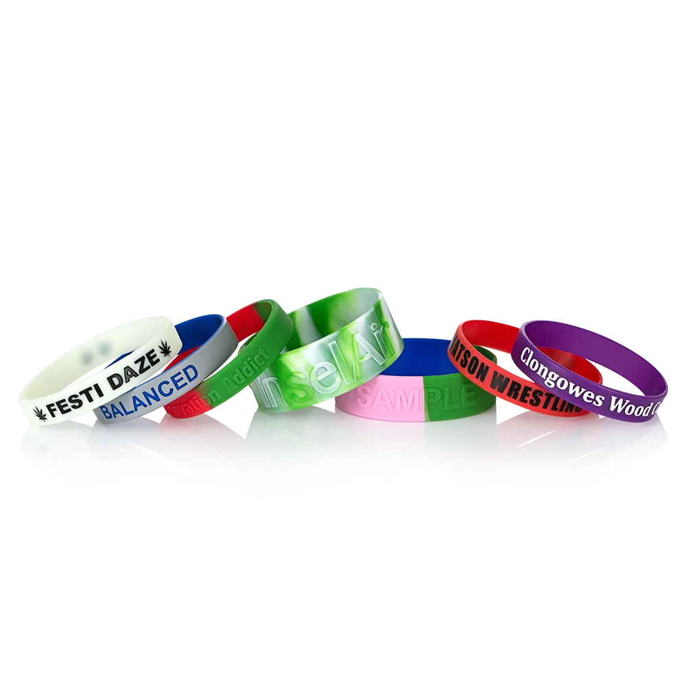 Give Away Logo Debossed Silicone Event &Party Wristband promotional custom logo silicone wristband