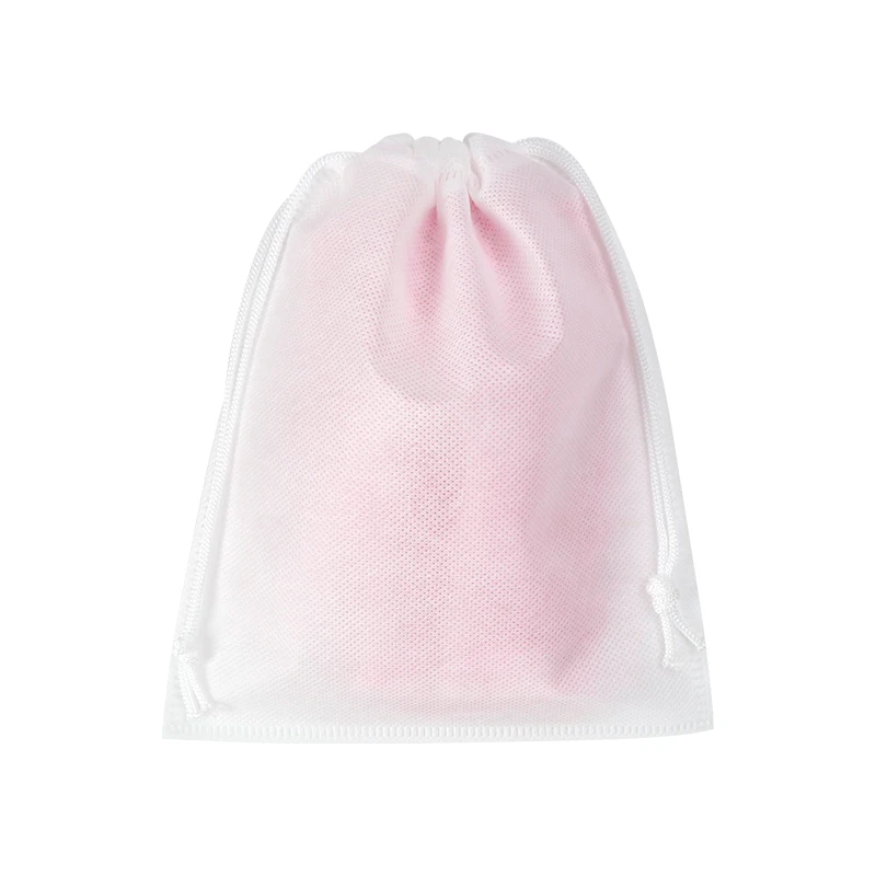 Подарочная сумка на шнурке, Нетканая упаковка с напечатанным логотипом, сумка на шнурке, эко-печатная упаковка, Рождественские Сумки на шнурке