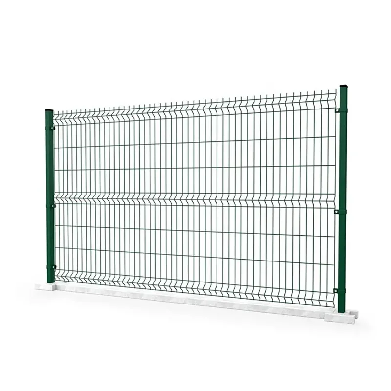 Best Selling Easy Installation garden security perimeter 3d curved iron wire mesh fence peach shape post fencing