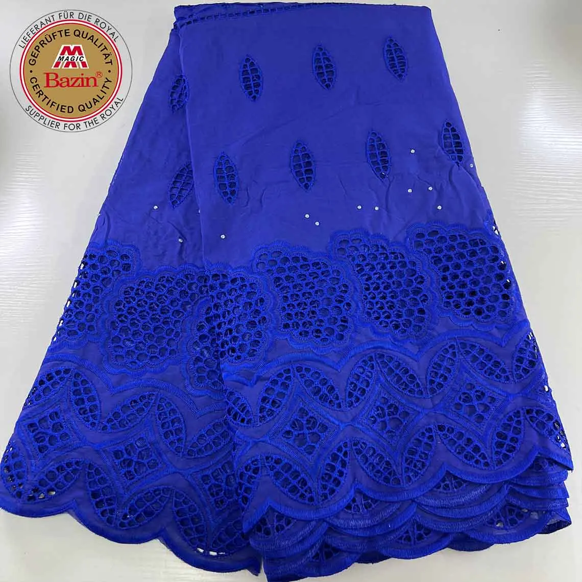 Latest Style Pure Cotton Swiss Voile Lace Fabric For Gambia Women Traditional Wedding Party Dresses 100% Cotton Stones Dry Lace