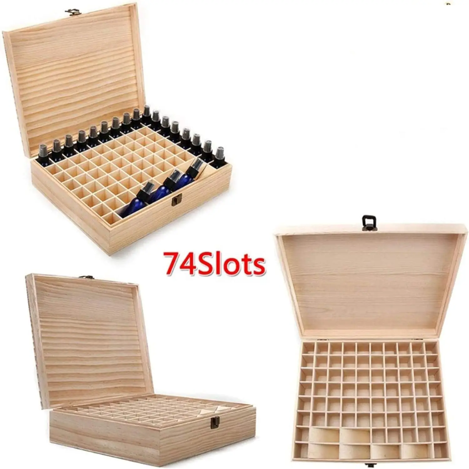 Custom Cross-Themed Pine Wood Perfume Drawer Nail Polish Wooden Gift Box for Essential Oils and Elegant Packaging
