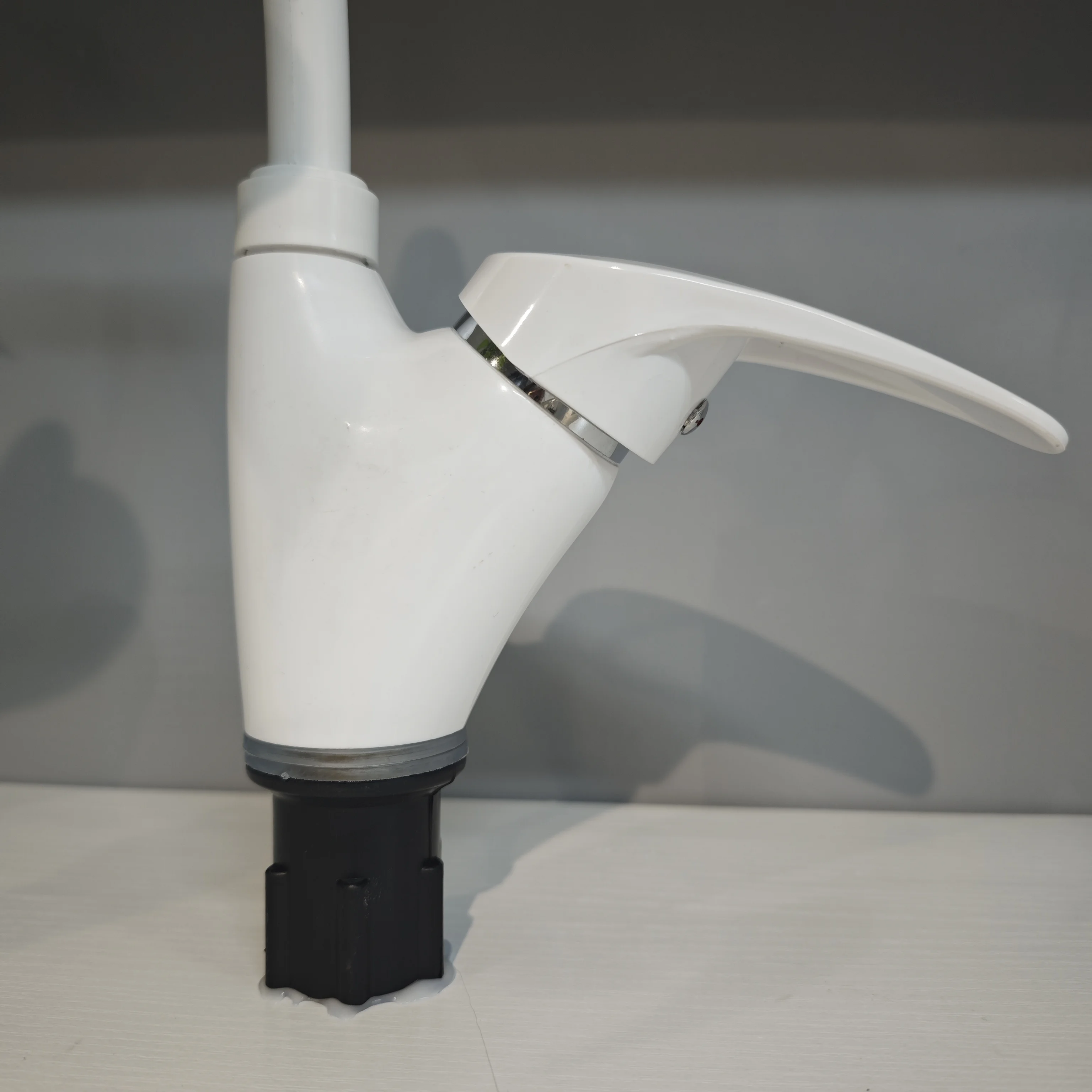 deck mounted single handle cold and hot water kitchen taps mixer plastic faucet and taps