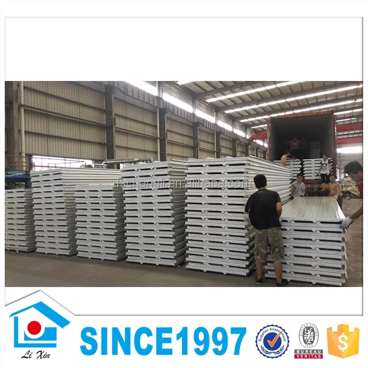 Дешевые EPS PU rockwool цвет покрытием стальной лист сэндвич панели