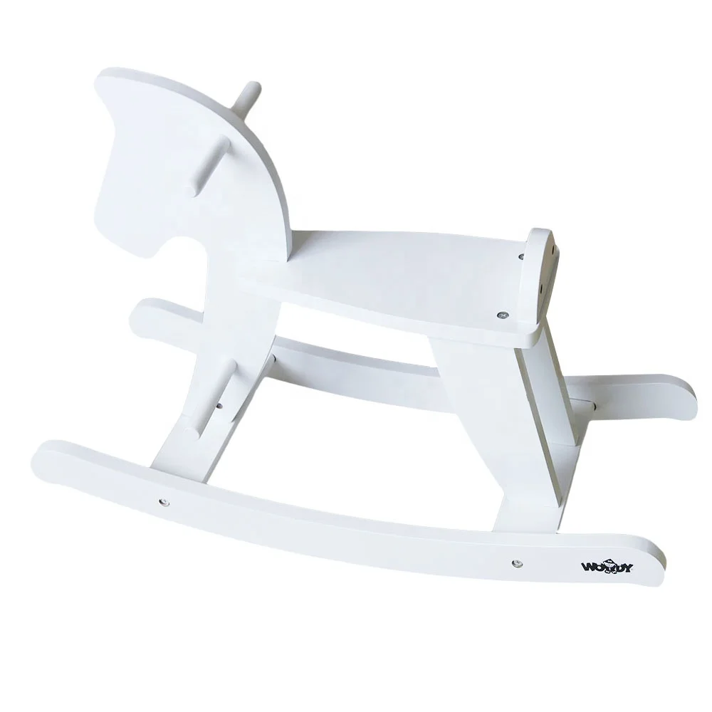 nordic style baby boy horse racing toy white infant life size kid riding horse kids wooden toys