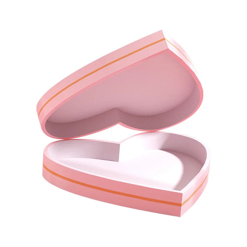 Personalized custom heart shaped cardboard sweet candy chocolate packaging love valentine gift box