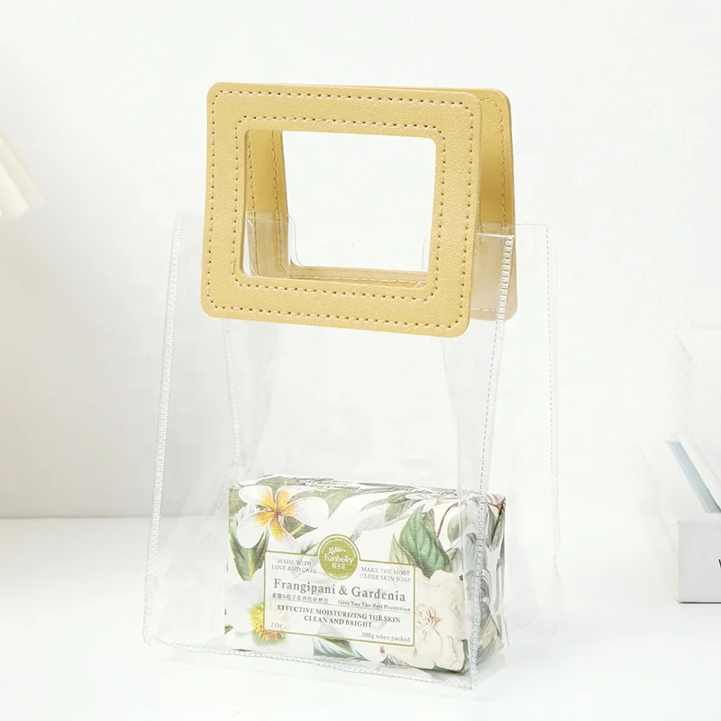 Shoulder Transparent Pvc Clear Duffle Bag Plastic Tote Shopping Bag With Logo Zipper Pvc Beach Hand Bag