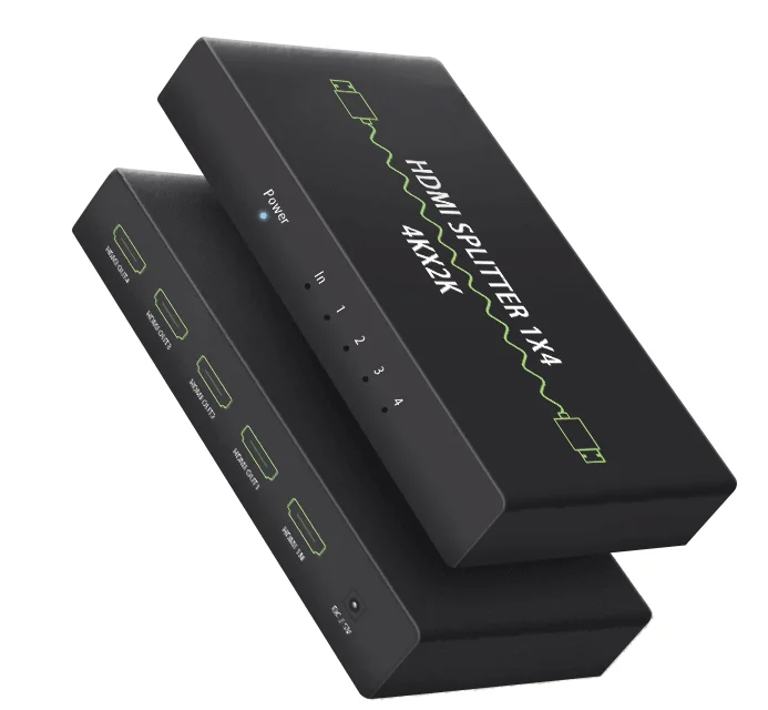 4K HDMI 1.4B version HDMI splitter 1 in 4 Out 3.4Gbps Splitter Duplicator AV Audio Video Splitter