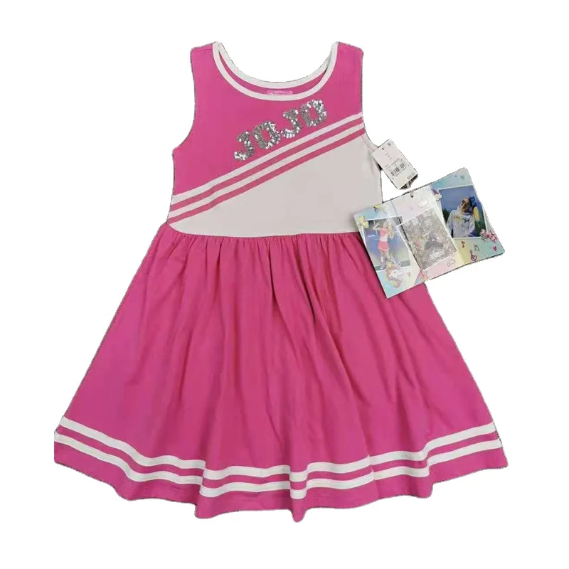 Garments Overstock Clearance Overrun Clothes Wholesale Custom cotton Summer kids dress for 1-8 year