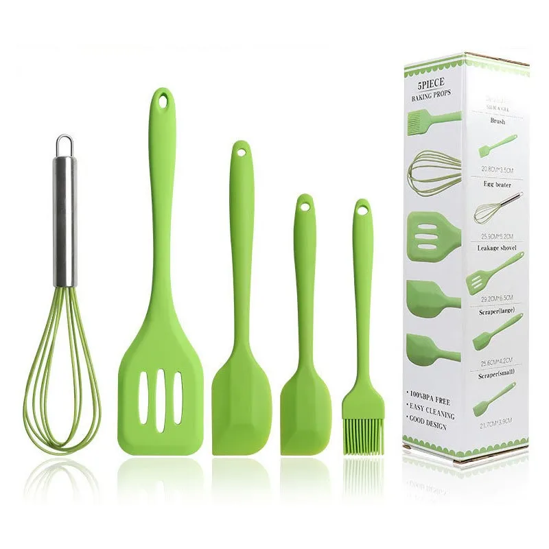 Silicone Kitchen Utensils Cooking Tools Food Grade Silicone Kitchen Utensils Set of 5