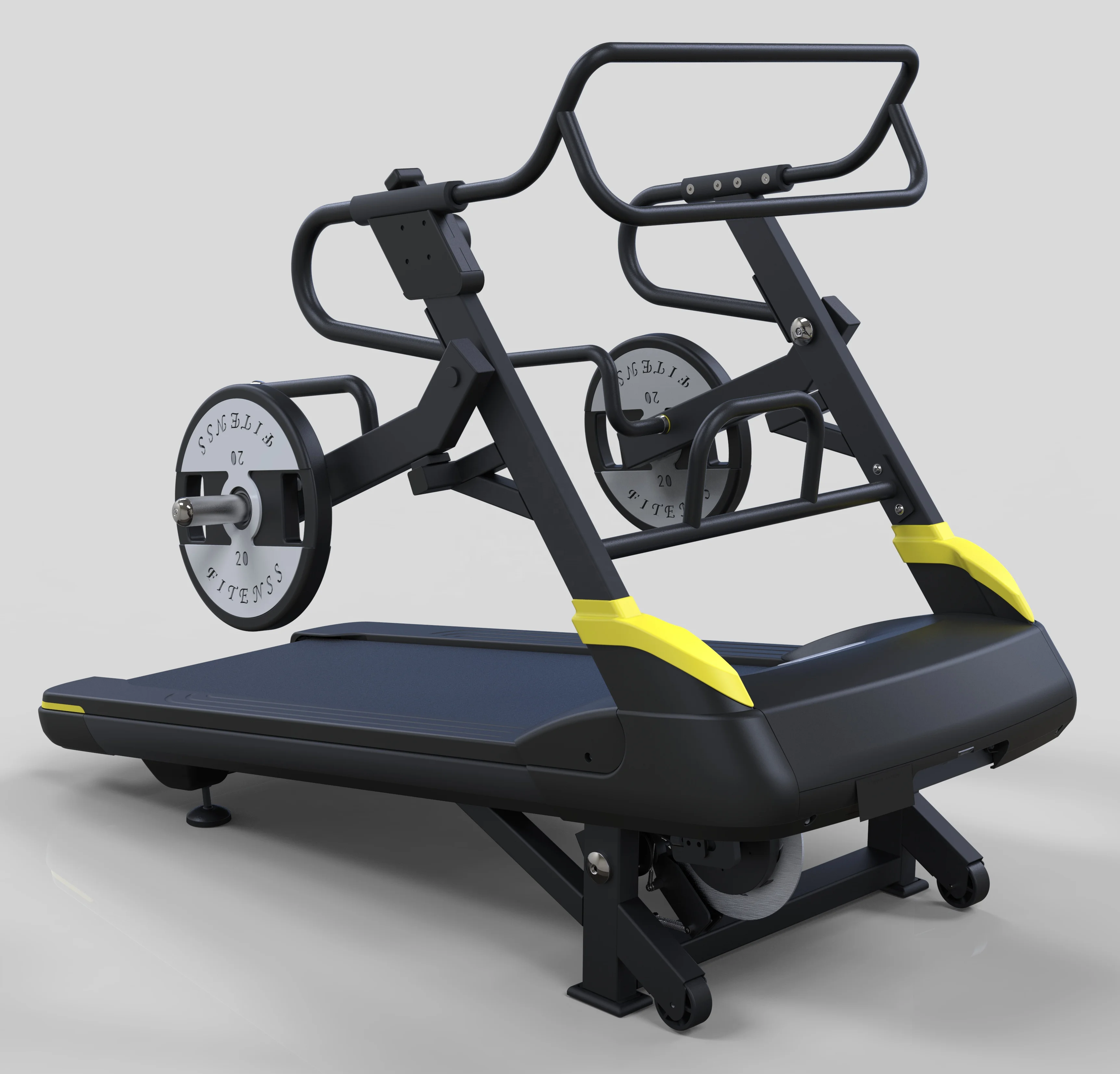 2024 Latest Self Generating Curved Treadmill with Monitor