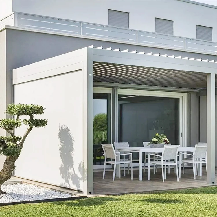 White Smart Zip Screen Blind Roller Shades,roller Fabric Garden Zipper Track ,sun Shading Modern Electric French Window Outdoor