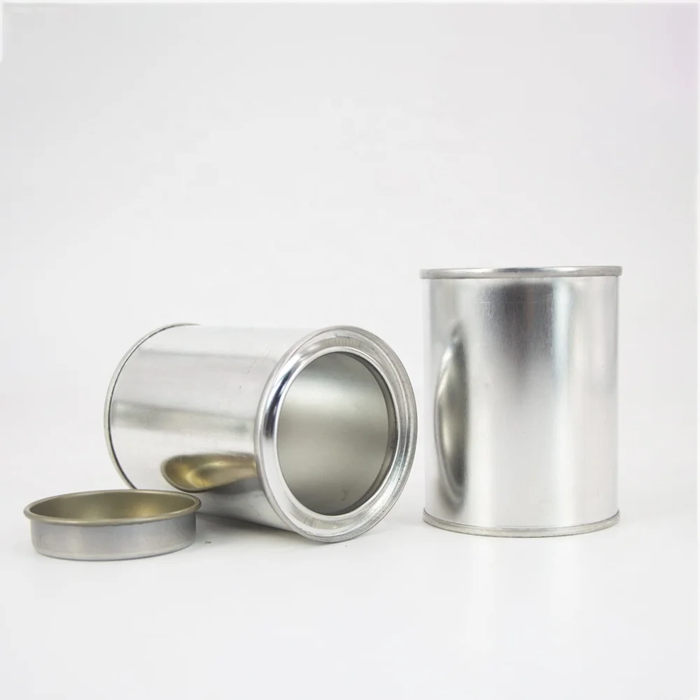 Wholesale 500ml empty round tinplate container paint tin can for package