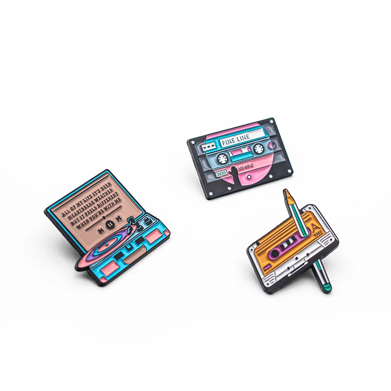 Factory Customized Badge Logo Popular Zinc Alloy Metal Book Crafts Safety Enamel Metal Lapel Pin For Clothing