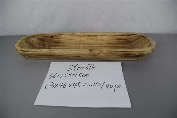 
2020 Artistic paulownia wooden oval planter 