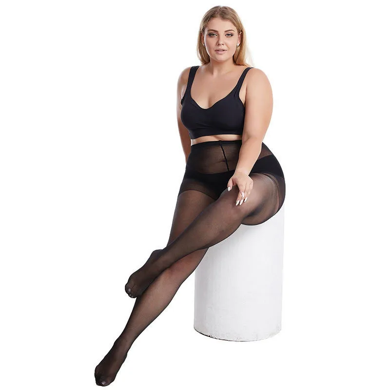 Black Silk Stockings Sexy Elastic Used For 20D Direct Assembly And Fattening Pantyhose