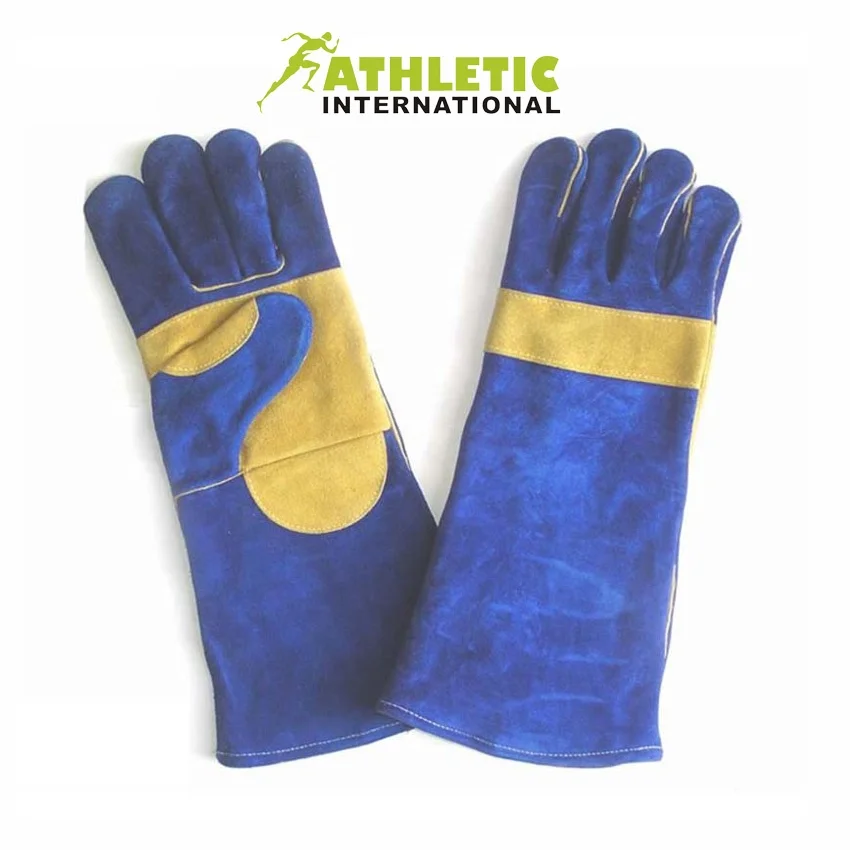 Cow grains Split Leather Wholesale Cheap Pakistan Custom Welding  Mechanics Working Gloves for  Man