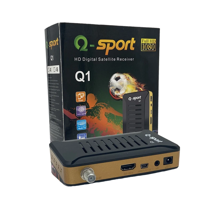 Africa Q-sport Mini HD DVB S2 Set Top Box Ird Satellite-Receiver No Dish with Wifi